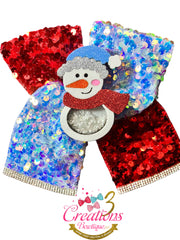 Sequin snowman shaker